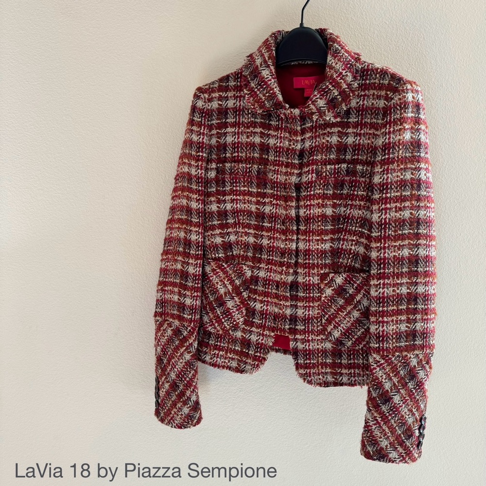 LaVia 18 by Piazza Sempione, Tweed Jacket. 40 IT